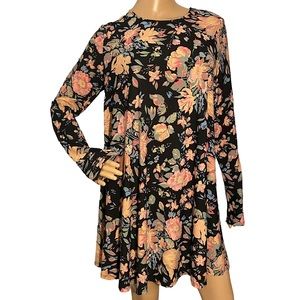 SHOW ME YOUR MUMU  | BOHO FLORAL LONG SLEEVE DRESS  SZ M